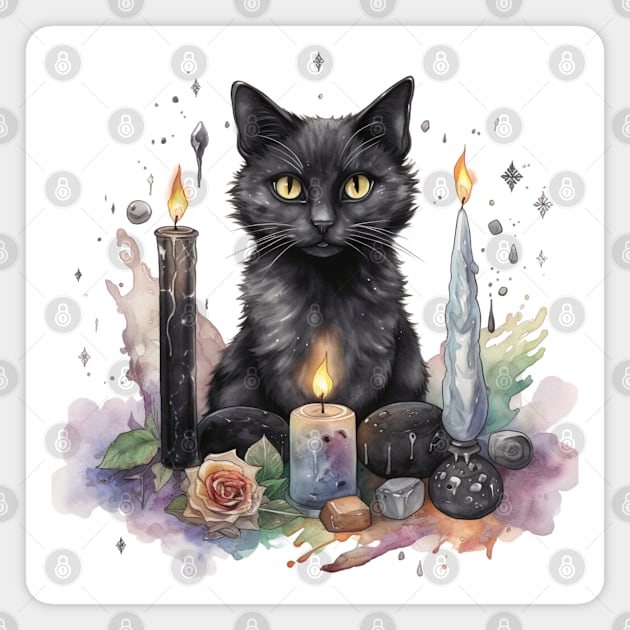 Witch's Familiar Magnet by Goddess Designs